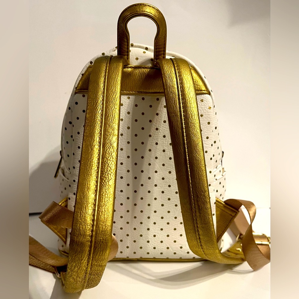 Loungefly White and Gold Backpack - Picture 3 of 5